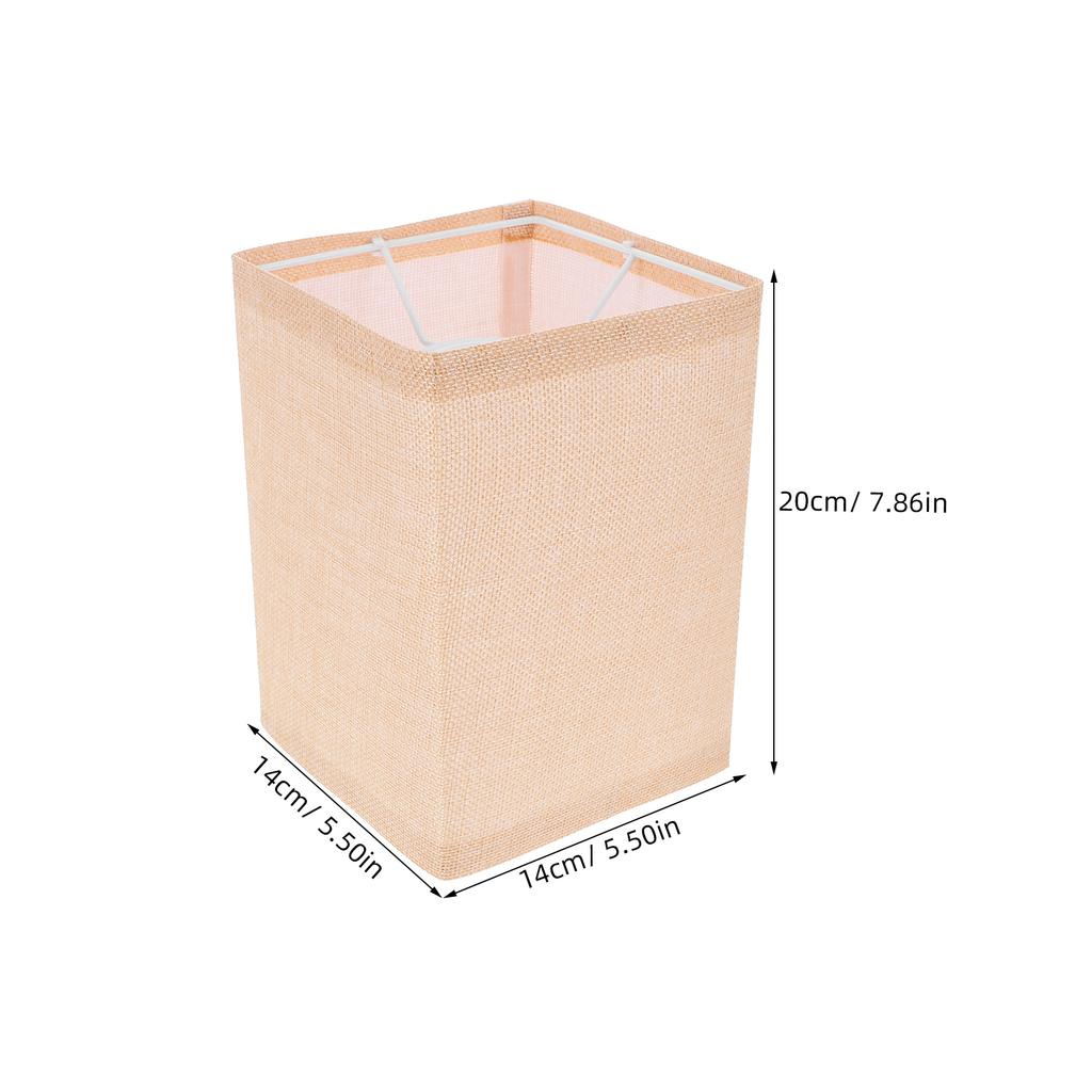 Rectangular Fabric Lampshade Elegant Square Design for Bedside Table Floor Lamp Replacement Soft Light Cover Decorative Linen