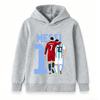 Kids Boys Girls Crew Neck Short Sleeve 100% Cotton T-Shirt, Football Superstar Pattern Casual Soft Comfortable Tee for Daily Sports Outdoor Wear