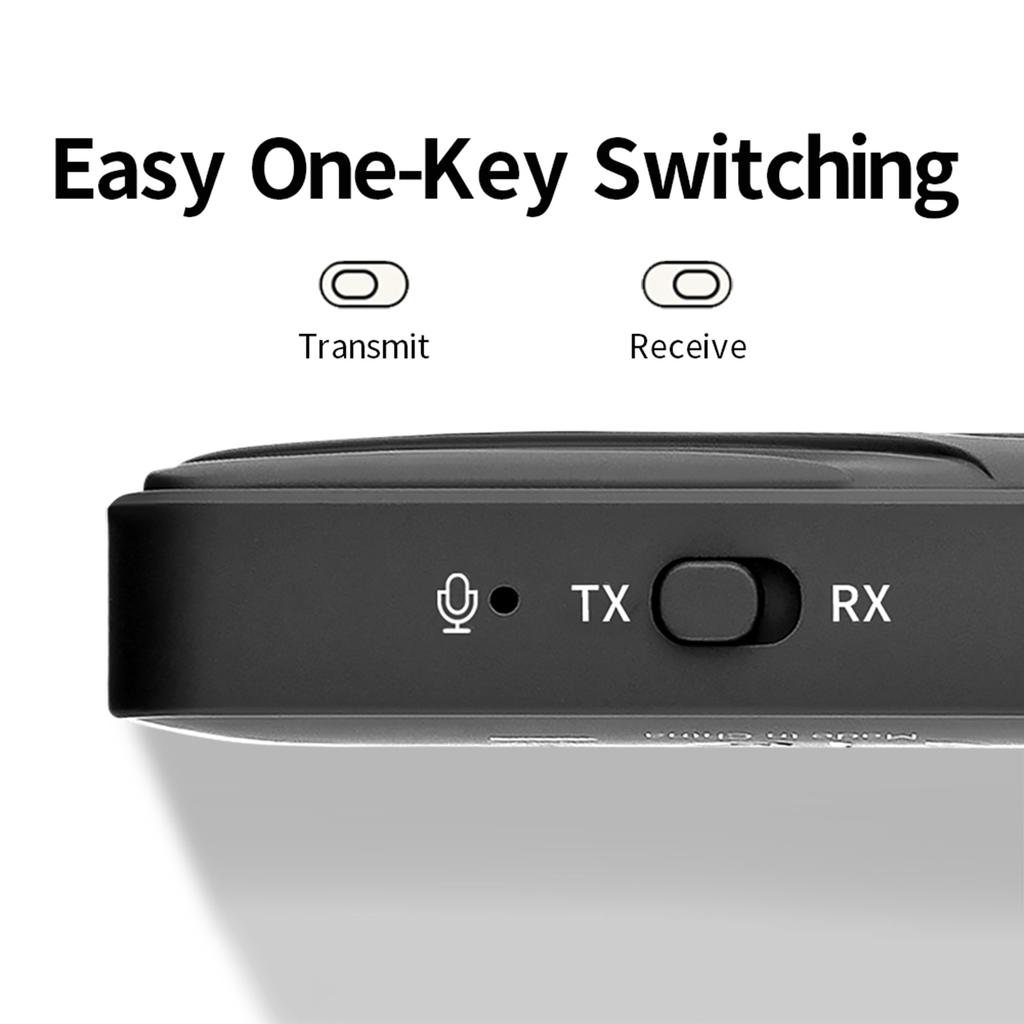 BT6.0 Wireless Receiver Transmitter Multifunctional 3.5mm Aux Audio Adapter Transceiver Adapters for Home Stereo/Wired Speaker