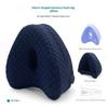 Heart Shaped Breathable Leg Pillow Orthopedic Memory Foam Knee Support Cushion for Elderly Side Sleepers Pain Relief