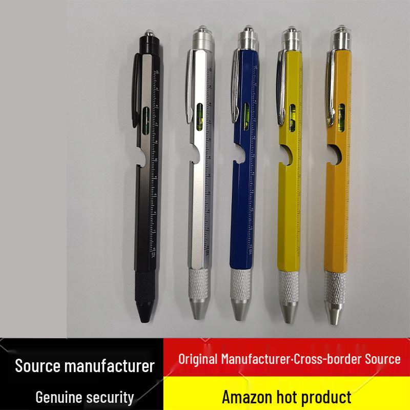 9-in-1 Multifunctional LED Light Pen: Bottle Opener, Stand, Stylus, Metal Ballpoint - Perfect Christmas Gift