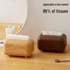 New Chinese Style Imitation Wood Grain Tissue Box - Log Wind Design for Home, Living Room, Bedroom, Dining Room, Hotel, or Homestay