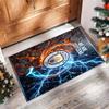 Manchester City Printed Flannel Area Rug Non Slip Soft Polyester Floor Carpet Indoor Decor Mat for Bedroom Living Room Sofa