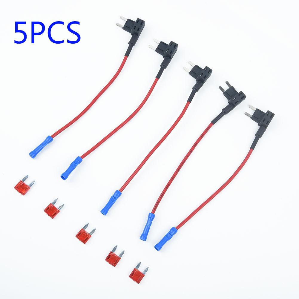 12V Fuse holder Soldering ATM APM Accessory Blade Built in fuse holder Circuit For alarms kits Parts 10pcs set