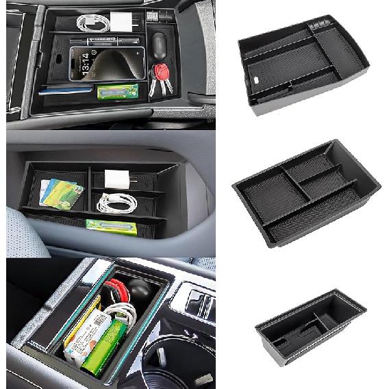Center Console Organizer Compatible With 2024 2025 VW Volkswagen Atlas And Cross Sport Center Console Storage Box Interior Accessories(Armrest