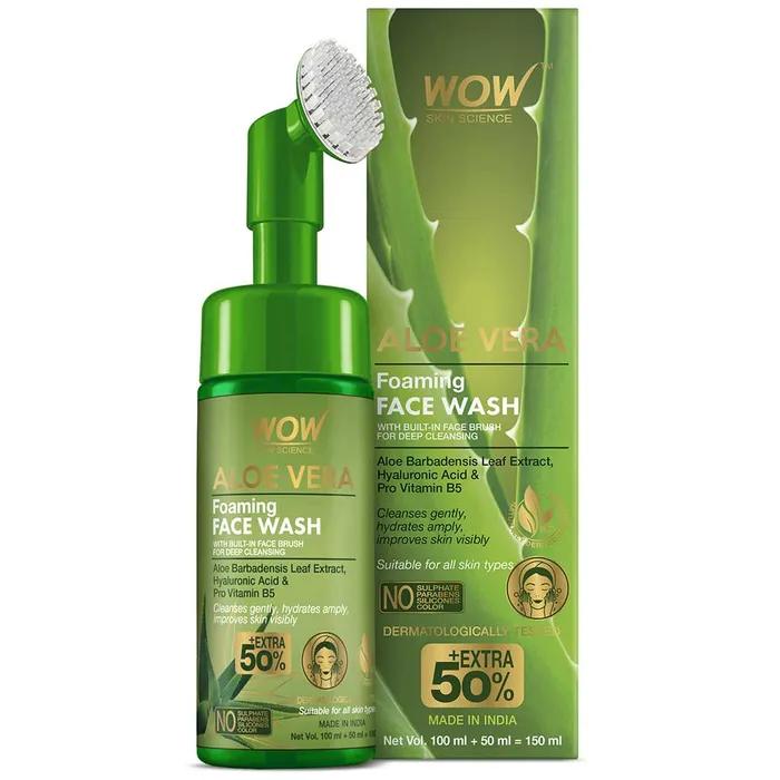 

Wow Skin Science Гель для умывания с алоэ вера и встроенной щеточкой 150 мл