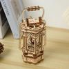 3D Retro Lantern Puzzle: Wooden DIY Educational Toy