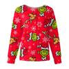 Women's Casual Fashion Long-Sleeve Single-Breasted Christmas Print Jacket