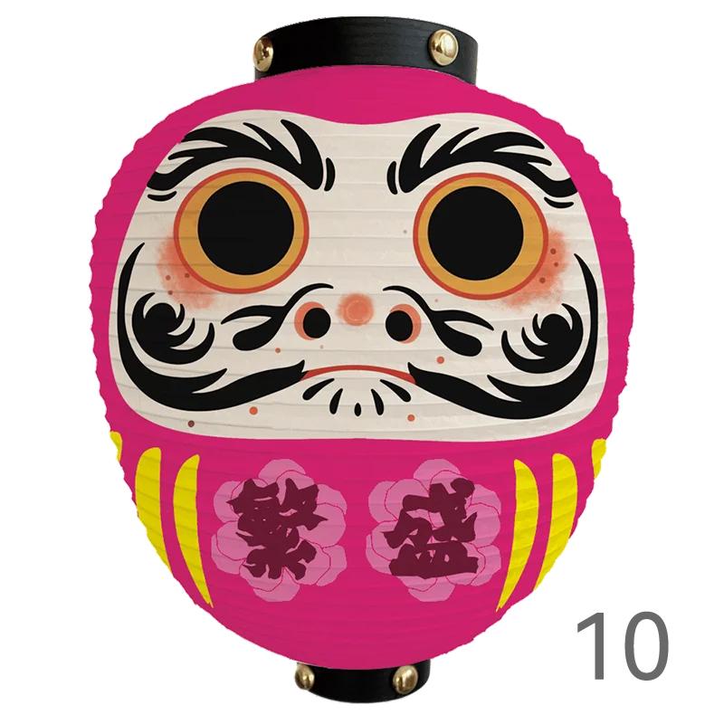 Japanese Style Cartoon Wish Dharma Hanging Lantern Japan Mascot Daruma Sushi Pub Bistro Restaurant Izakaya Decor Lantern