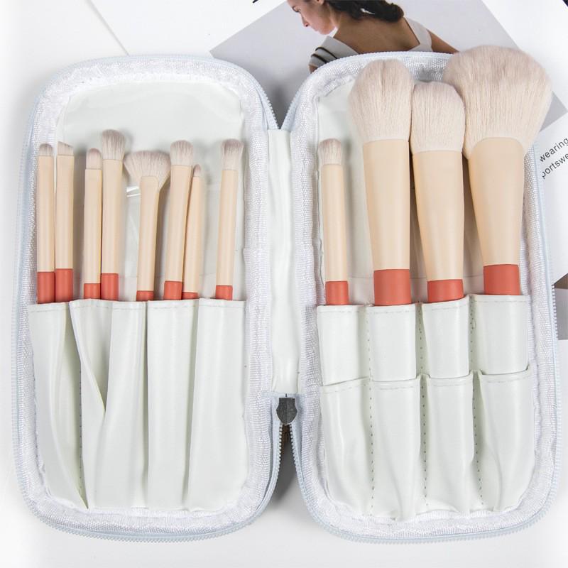 Série Vacances Set de 12 Pinceaux de Maquillage - Pinceaux Super Doux pour Fards à Paupières, Poudre Libre et Débutants