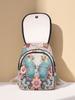 Ethnic Embroidered Canvas Backpack For Women With Multiple Compartments For Daily Use