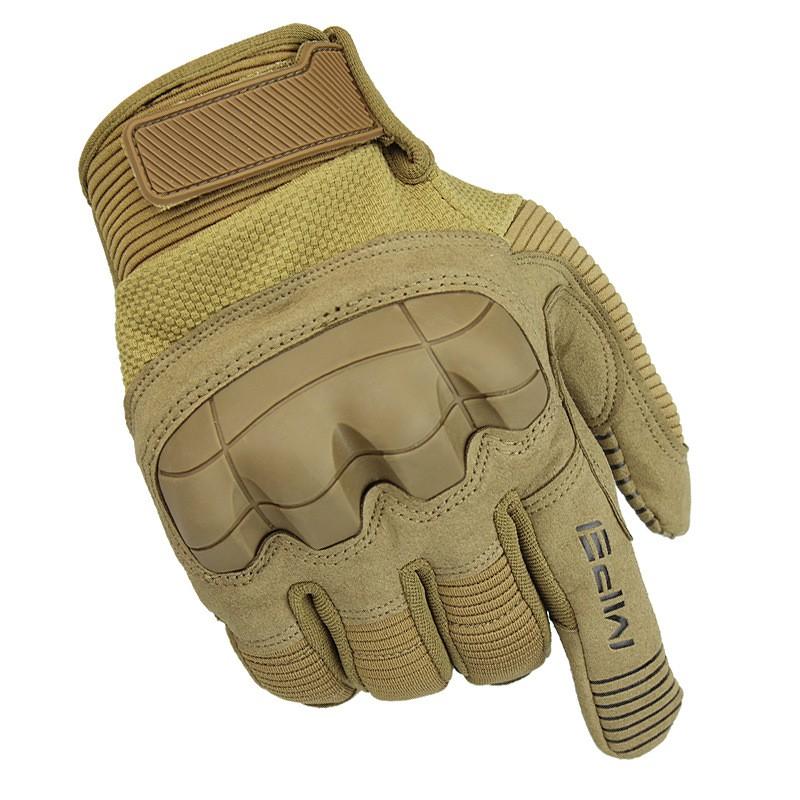 Tactical Full-Finger Gloves Cycling Outdoor Training Anti-Slip Touchscreen Nylon Cotton Lined Lightweight
