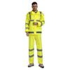 Reflekterande Trafikvakt Regnjacka & Byxor Set - 300D Oxfordtyg, Vattenavvisande, Slitstarkt, Anti-Kraftigt Regn, Utomhus-/Sanitetsanvändning.