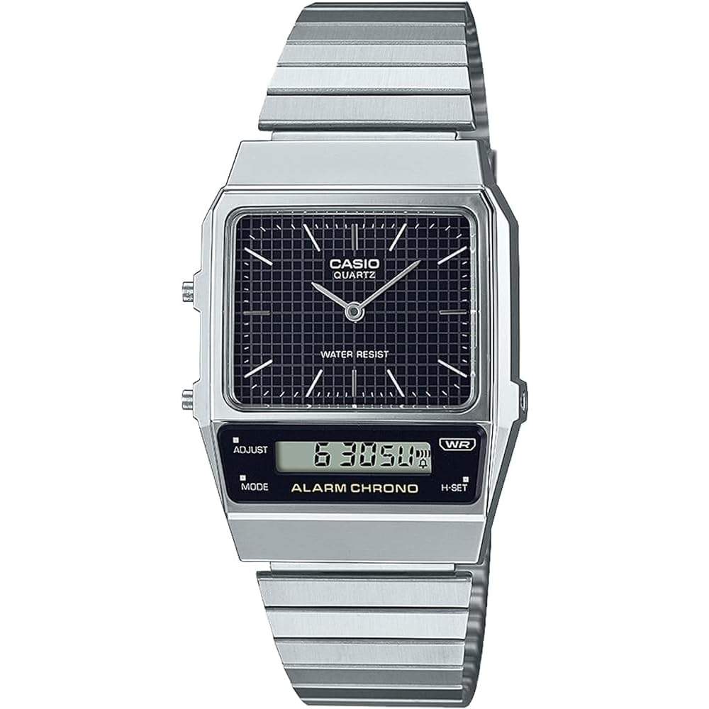 Casio AQ-800E-1A Standard Silver Retro Modern Design Watch