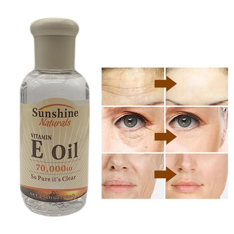 Natural Vitamin E Oil Hyaluronic Acid Liquid Anti Wrinkles Serum For Face Cream Whitening Skin Care Anti-Aging Serum