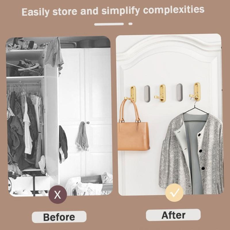 Foldable Wall Hook for Clothes and Accessories Invisible Folding Hook for Bedrooms and Offices Bathroom Towel Hanger