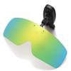Non-Polarized Clip On Sunglasses for Men Night Vision Polarized Hat Visors Clips Hat Clip On Adjustable Eyeglasses Men's Fishing Cycling Golf Eyewear