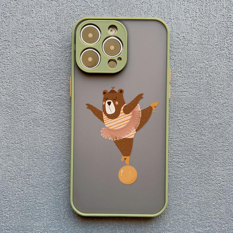 Kreatives Cartoon-Tier Krokodil Löwe Handyhülle Für iPhone 17 16 Pro Max 15 14 Pro Max Plus 11 12 13 Mini Pro Max Hülle Fundas