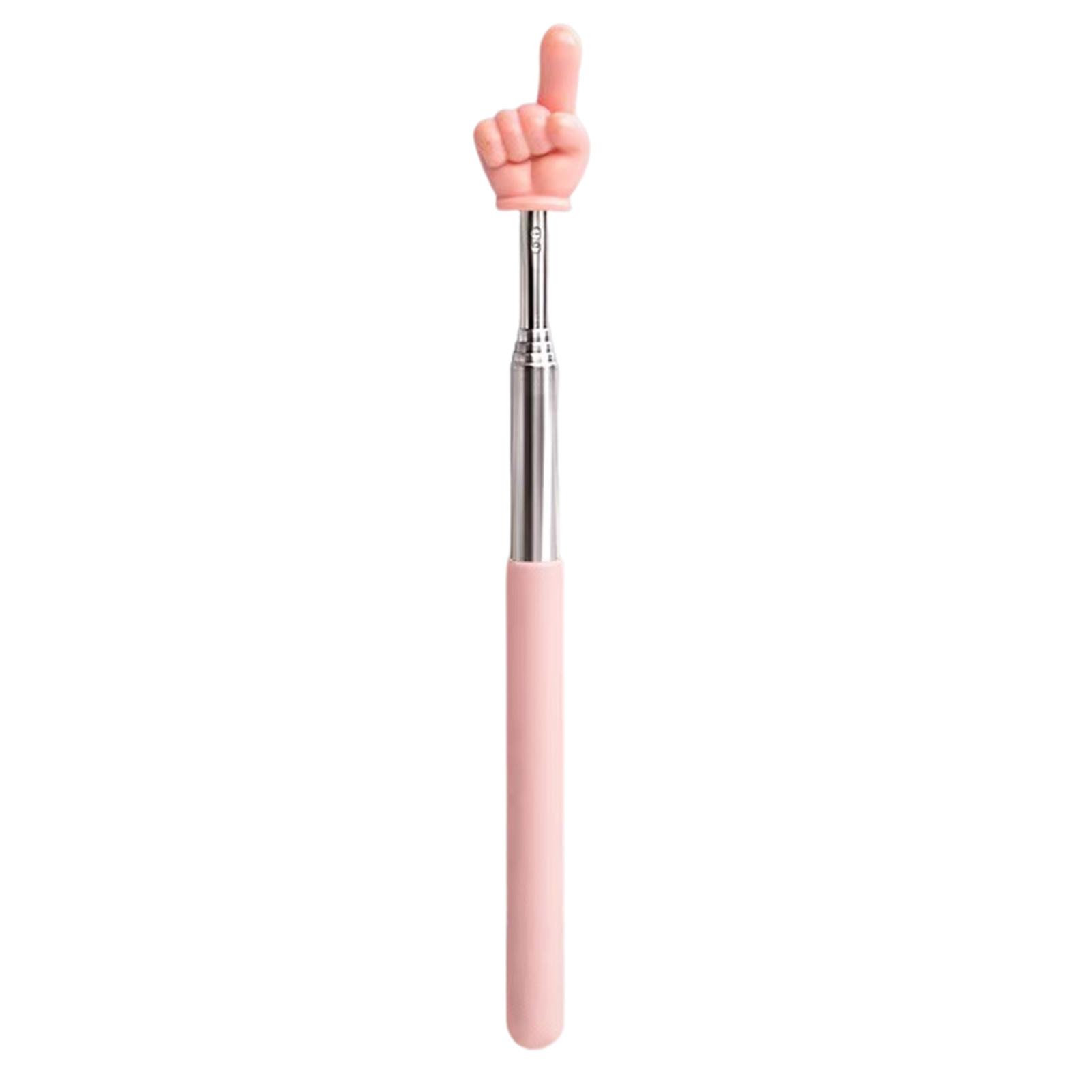 

68cm Extendable Reading Pointer Stick with Finger Tip for Teachers Presenters Students Classroom Teaching Aid Tool