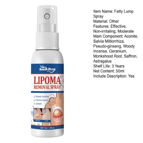Yousheng 50ml Fatty Lump Spray Skin Care Safe Body Lipoma Removal Liquid Spray for Unisex