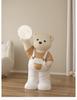 Creative Cute Bear Statues Large Floor Tray Storage Ornaments Interior Figurine Nordic Home Decor Objects Decorative Side Table