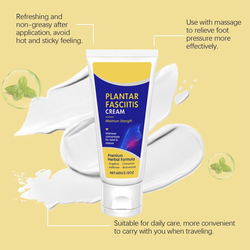 Foot Care Soothing Cream Relieves Fasciitis, Foot Fatigue, Nourishes And Moisturizes The Foot Skin