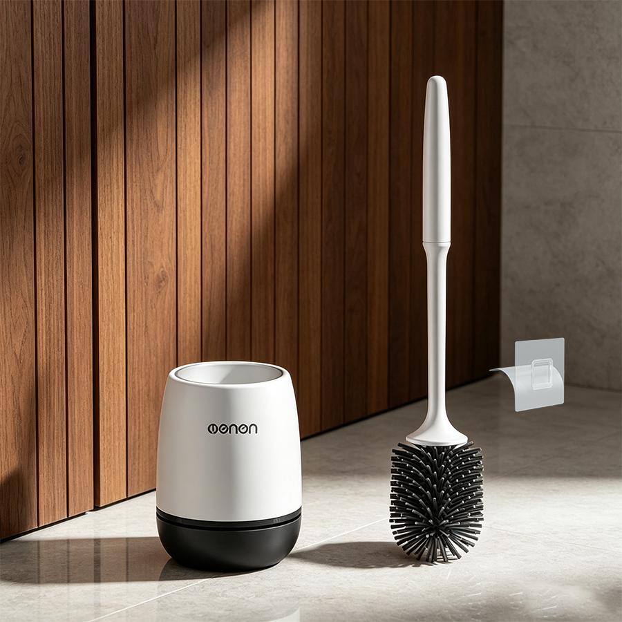 Wall-mounted Toilet Brush Bathroom Accessories Wall Floor Bathtubs Cleaning Tools Cleanliness Silicone Brush