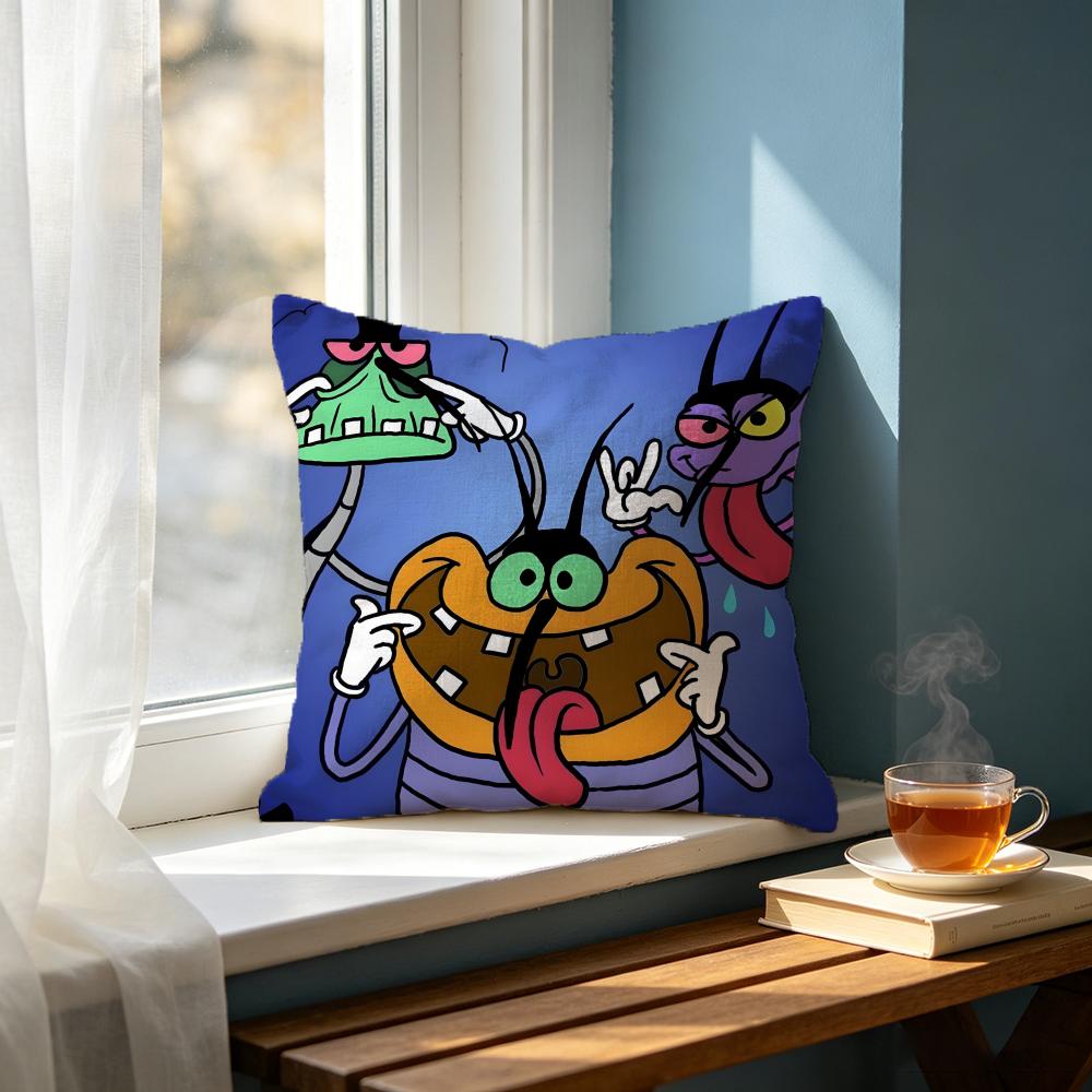 Cartoon OOggy and the Cockroachesed Cushion Cover Cushion Cover Set Pcs x x x Pillowcase Decorative Sofa Home Decor
