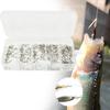 25x Attaches Rapides pour Pêche à la Mouche Clips pour Changement Rapide d'Appât Accroche-Hameçon en Acier Inoxydable Hameçon pour Appâts