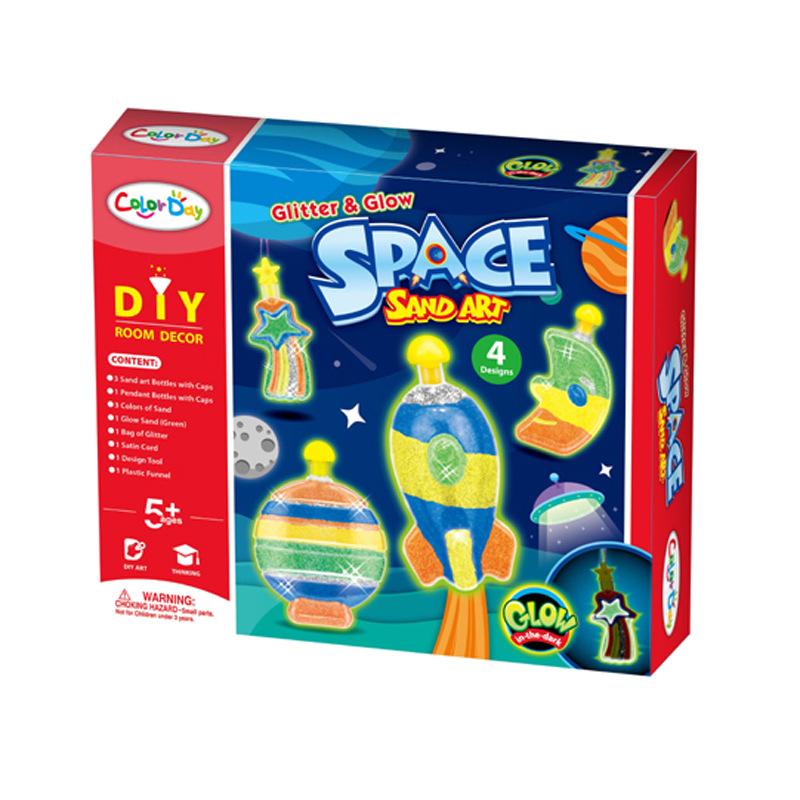 

Песок Блестящий Арт Glow Art Бутылка Набор Ручная работа Детская деятельность Веселый подарок Игра своими руками Space