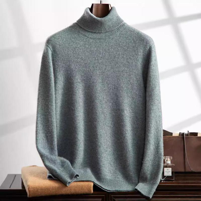 2025 new high lapel cashmere sweater flat Korean version loose versatile pullover sweater