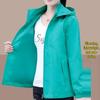 Women's 2024 Hooded Jacket: Spring & Autumn Baseball Style for Middle-Aged Mothers