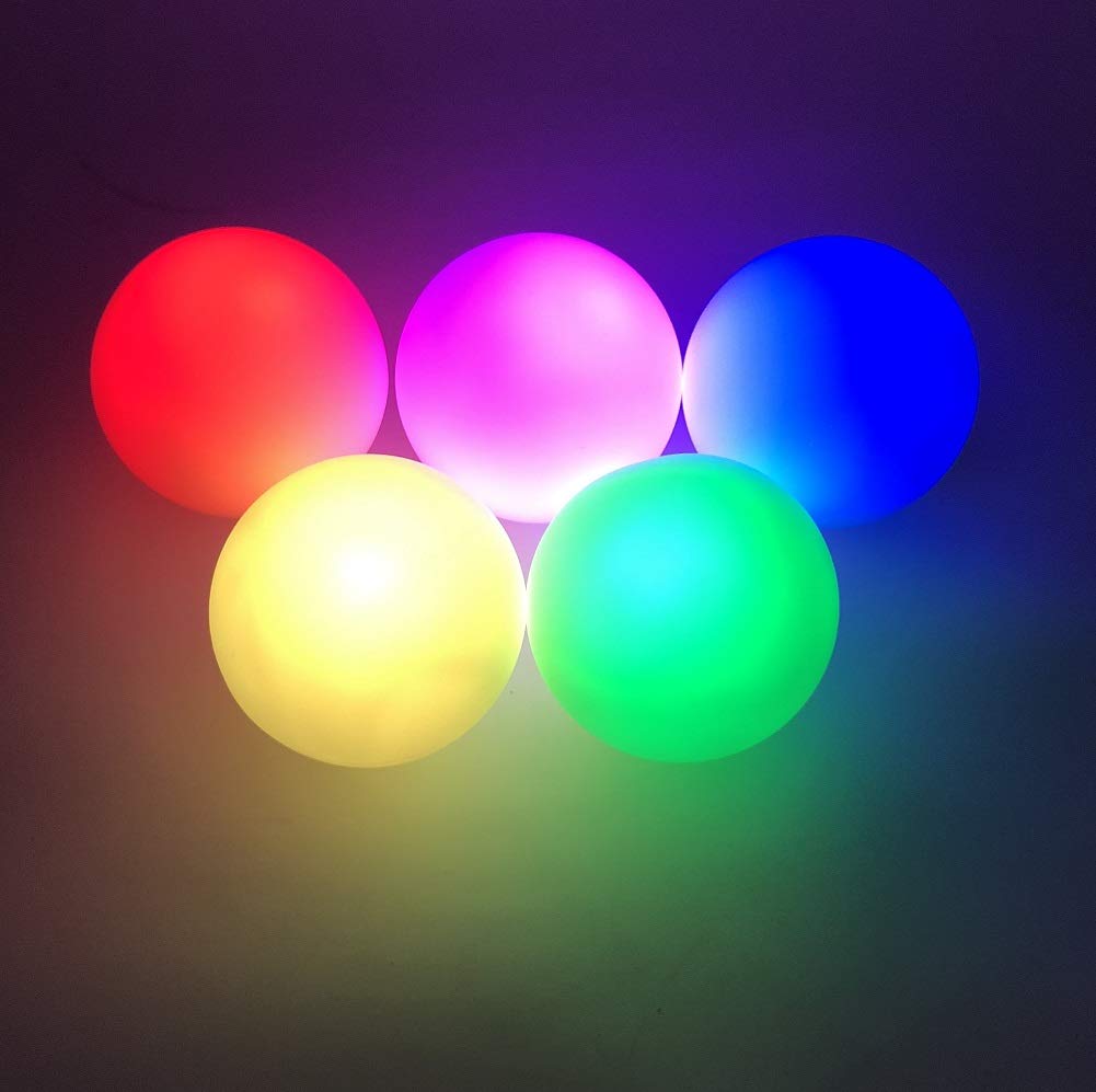 

Infinity Joe Rechargeable LED Soft Russian Juggling Juggle 4 Fun of [Pro LED] Balls, 68mm, 90g, (Pack 5)