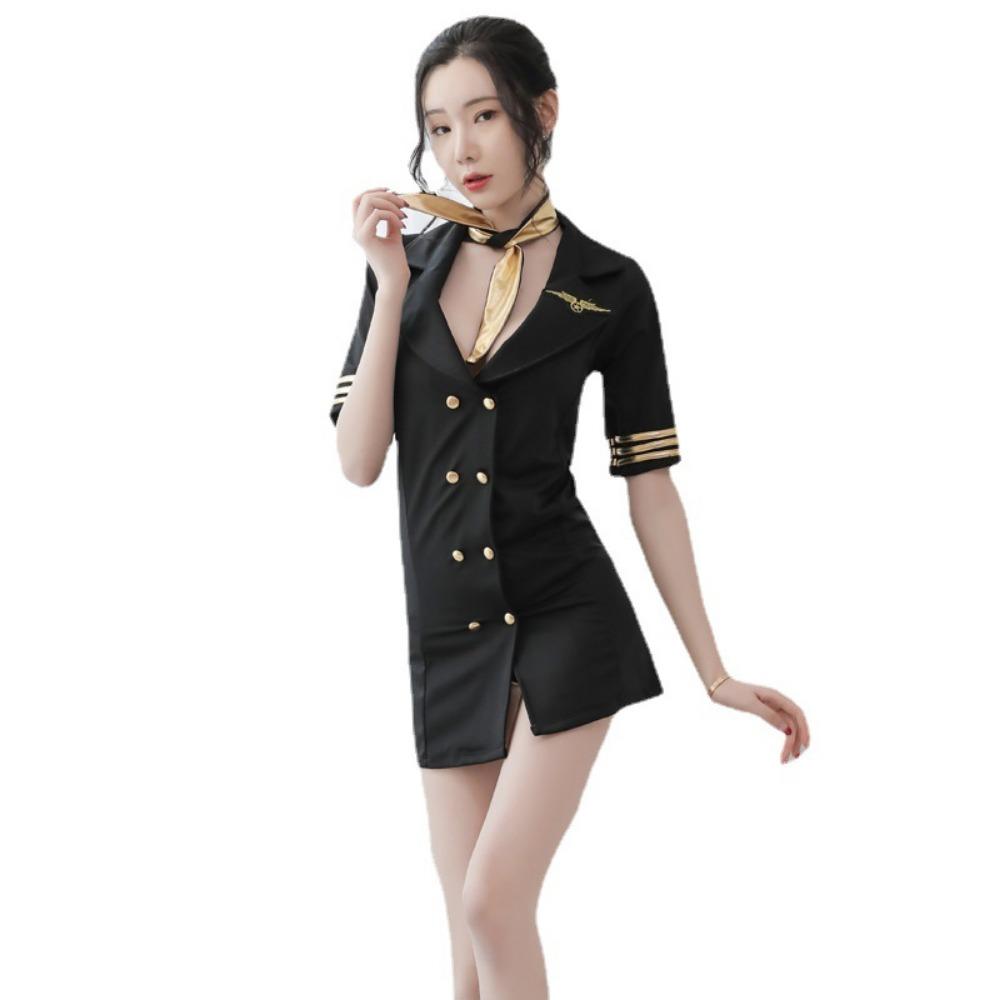 Sex Underwear Pure Desire Small Breasts Women's Sex Clothes Passion Clothes Temptation Stewardess Uniform Sexy Qqny Suit New