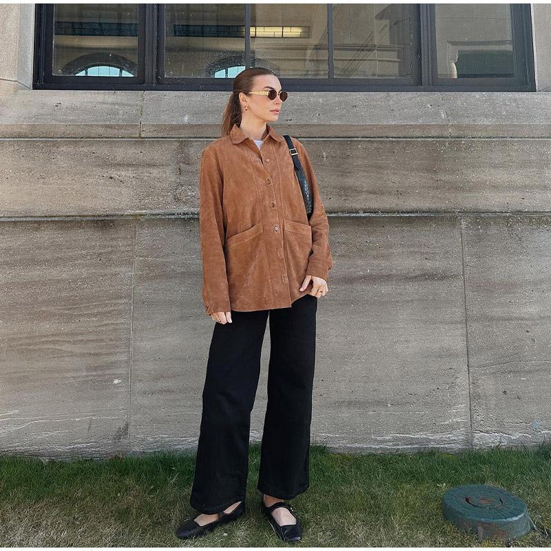 Giacche Estive Donna Giacca Donna In Pelle PU Blazer Elegante