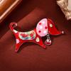 Creative Personality Glazed Puppy Brooch Cute Animal Imitation Enamel High-end Corsage Women's Suit Coat Pin Buckle