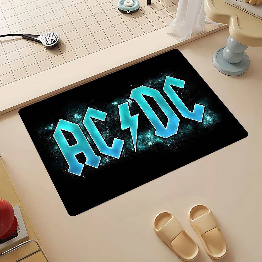 Rock Band-Ac-Dc Floor Mat Cheaper Anti-Slip Modern Living Room Balcony Printed Bedside Mats