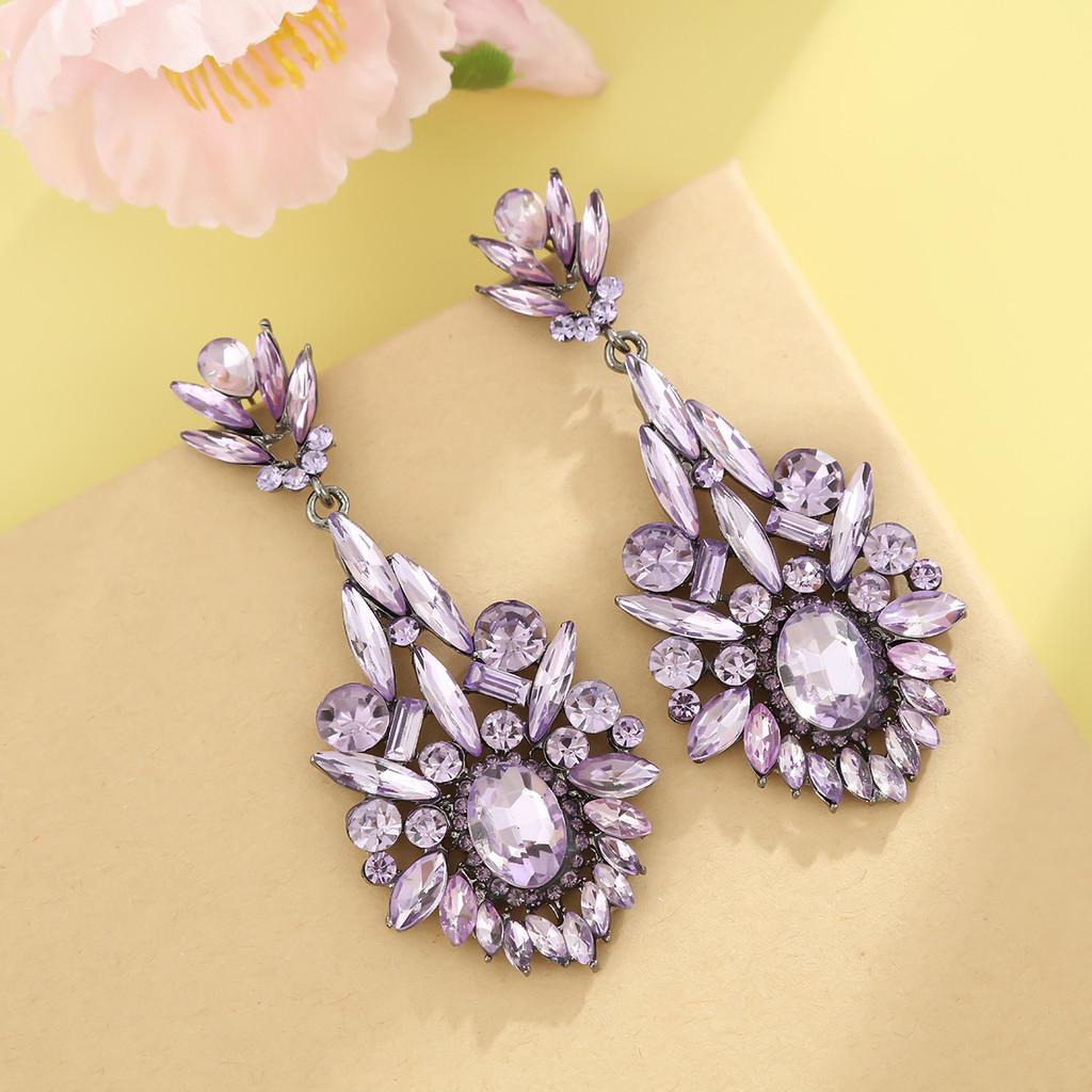 Geometric Alloy Drop Earrings For Women Fashion Statement Party Jewelry