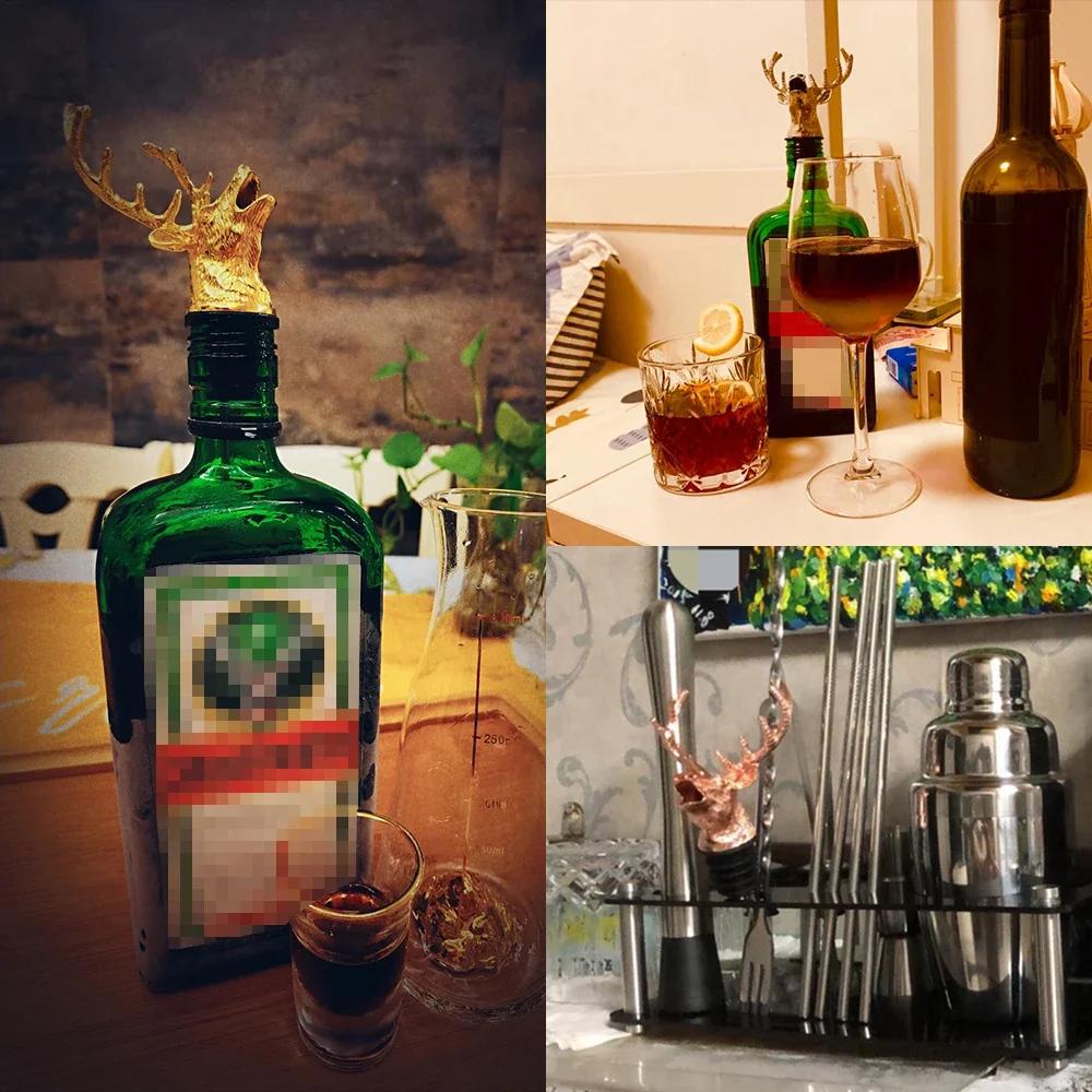 Drink Beer Opener Vacuum Barware and Homemade Items Seal Mudler Wine Bar Accessories Deer Home Brewing & Wine Making Barware