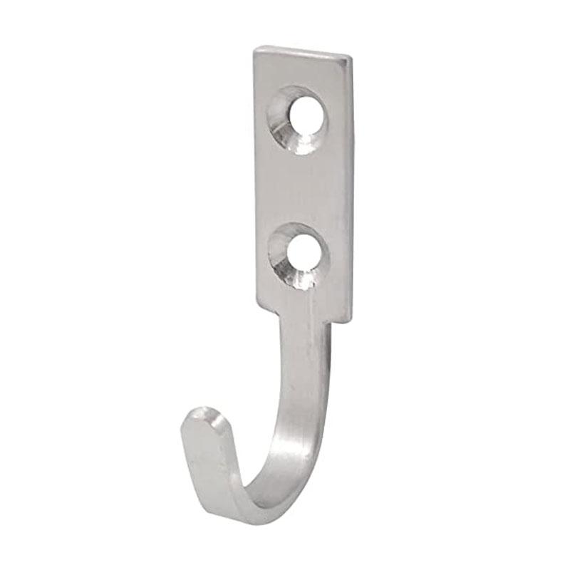 8pcs Stainless Steel Heavy Duty Wall Hooks Coat Robe Hat Key Bag Towel Hanger Holder For Indoor Outdoor Use