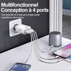 Chargeur USB - Aioneus - 40W - 4 Ports - Charge Rapide - Compatibilité Universelle