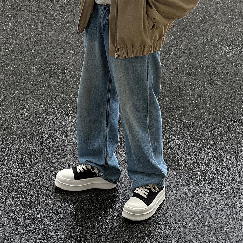 Amerikanische Retro-Paar-Board-Schuhe Plateau-Sohle Erhöhend Vielseitige Big-Head-Canvas-Schuhe Lässige Derby-Schuhe 18453-J