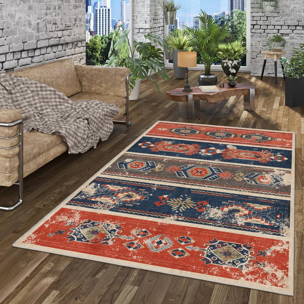 Decorative Area Rugs, Rugs For Living Room, Machine Washable Rug, Non Slip Rug
