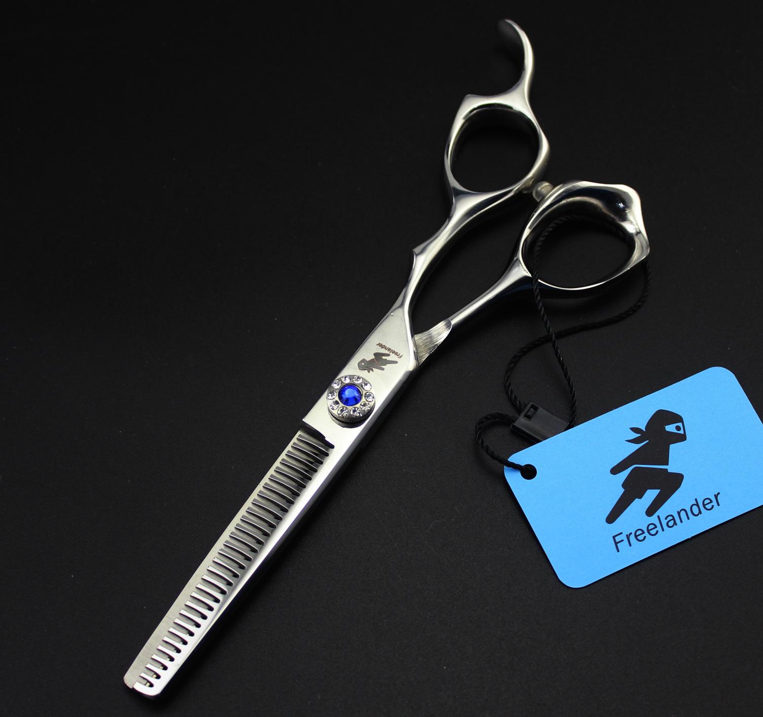 6.0 God Walker Turtle Pattern Hairdressing & Barber Scissors Set - Straight & Thinning Shears