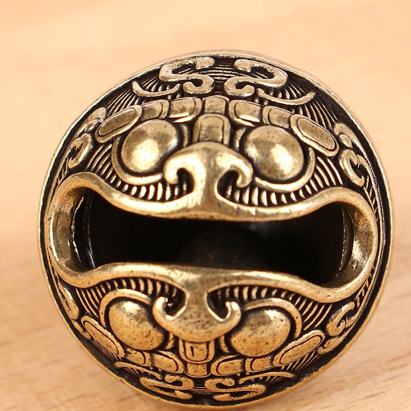 Lucky Brass Handicraft Die Casting Drop Bell Key Car Button Wind Bell Sect Bronze Bell Creative Gift