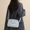 Women Small Capacity Tote Bag Waterproof Nylon Multi-Compartment Shoulder Bag Office Commute Crossbody Purse with Soft Fabric