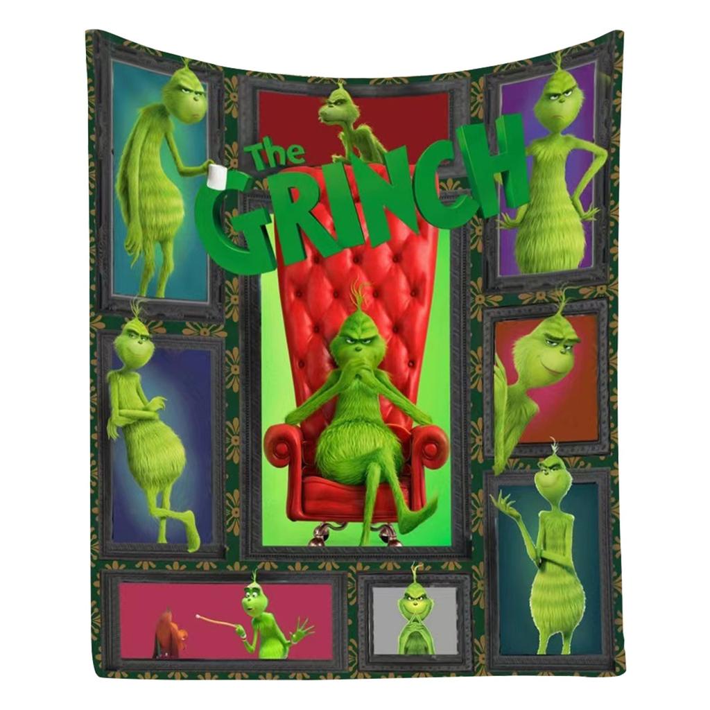 Facecloth Blanket Green Blanket Christmas Gift Home Sofa Cover Blanket Holiday Decoration Blanket