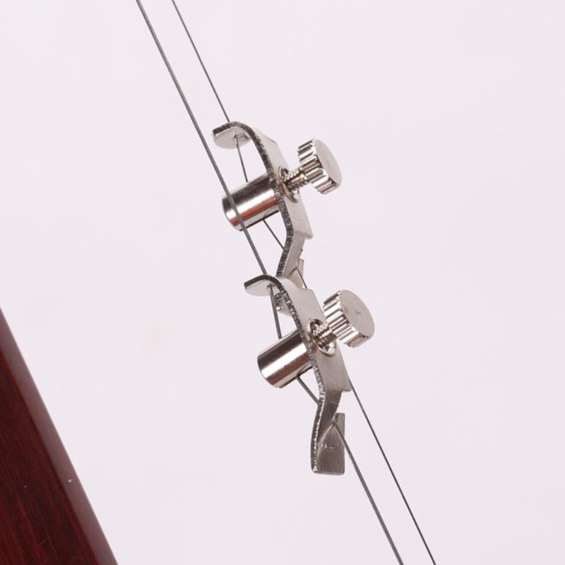 Stainless Steel Erhu Fine Tuners Professional String Adjusters for Clear Sound Easy Accurate Tuning Erhu Accessory