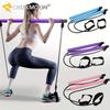 Çok işlevli Pilates Bar Kombinasyon Fitness Bar Yoga Göğüs Genişletme Germe İpi Sırt Eğitmeni Elastik İp Germe Kemeri