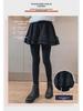 Girls' 2024 Spring/Autumn Korean-Style Trendy Leggings: Stylish Two-in-One Skirt Pants